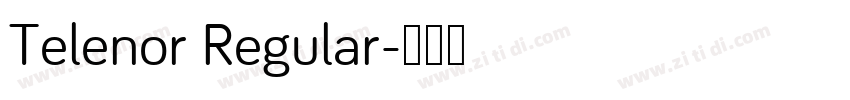 Telenor Regular字体转换